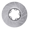 631-54230R Drilled/Slotted Brake Rotor [Silver], Fits Select Ford/Lincoln/Mercury/Mazda, Position: Front Right - image 1