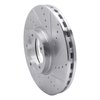631-54230R Drilled/Slotted Brake Rotor [Silver], Fits Select Ford/Lincoln/Mercury/Mazda, Position: Front Right - image 2