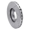 631-54230R Drilled/Slotted Brake Rotor [Silver], Fits Select Ford/Lincoln/Mercury/Mazda, Position: Front Right - image 4