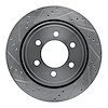 631-54231L Drilled/Slotted Brake Rotor [Silver], 2015-2017 Ford/Lincoln/Mercury/Mazda, Position: Rear Left - image 1