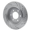 631-54231L Drilled/Slotted Brake Rotor [Silver], 2015-2017 Ford/Lincoln/Mercury/Mazda, Position: Rear Left - image 4