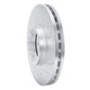 631-54232R Drilled/Slotted Brake Rotor [Silver], 2014-2019 Ford/Lincoln/Mercury/Mazda, Position: Front Right - image 2
