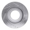 631-54244L Drilled/Slotted Brake Rotor [Silver], 1983-1999 Ford/Lincoln/Mercury/Mazda, Position: Fr Left - image 3