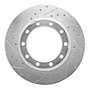 631-54255R Drilled/Slotted Brake Rotor [Silver], Fits Select Multiple Makes/Models, Position: Rear Right,Rr Right,Fr & Rr Right, - image 1