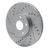 631-54259L Drilled/Slotted Brake Rotor [Silver], 2013-2020 Ford/Lincoln/Mercury/Mazda, Position: Front Left - image 2