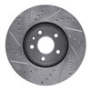 631-54259R Drilled/Slotted Brake Rotor [Silver], 2013-2020 Ford/Lincoln/Mercury/Mazda, Position: Front Right - image 4