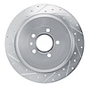 631-54260L Drilled/Slotted Brake Rotor [Silver], 2013-2014 Ford/Lincoln/Mercury/Mazda, Position: Rear Left - image 1