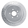 631-54260R Drilled/Slotted Brake Rotor [Silver], 2013-2014 Ford/Lincoln/Mercury/Mazda, Position: Rear Right - image 1