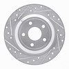 631-54262L Drilled/Slotted Brake Rotor [Silver], Fits Select Ford/Lincoln/Mercury/Mazda, Position: Rear Left - image 1