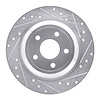 631-54262R Drilled/Slotted Brake Rotor [Silver], Fits Select Ford/Lincoln/Mercury/Mazda, Position: Rear Right - image 1