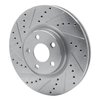 631-54264L Drilled/Slotted Brake Rotor [Silver], 2017-2020 Ford/Lincoln/Mercury/Mazda, Position: Front Left - image 2