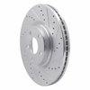 631-54264R Drilled/Slotted Brake Rotor [Silver], 2017-2020 Ford/Lincoln/Mercury/Mazda, Position: Front Right - image 2