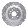 631-54266L Drilled/Slotted Brake Rotor [Silver], 2013-2019 Ford/Lincoln/Mercury/Mazda, Position: Front Left - image 1