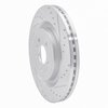 631-54266R Drilled/Slotted Brake Rotor [Silver], 2013-2019 Ford/Lincoln/Mercury/Mazda, Position: Front Right - image 2