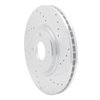 631-54268R Drilled/Slotted Brake Rotor [Silver], Fits Select Ford/Lincoln/Mercury/Mazda, Position: Front Right - image 2