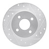 631-54269R Drilled/Slotted Brake Rotor [Silver], Fits Select Ford/Lincoln/Mercury/Mazda, Position: Rear Right - image 1