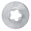 631-54270L Drilled/Slotted Brake Rotor [Silver], Fits Select Ford/Lincoln/Mercury/Mazda, Position: Front Left