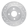 631-54271L Drilled/Slotted Brake Rotor [Silver], Fits Select Ford/Lincoln/Mercury/Mazda, Position: Rear Left - image 1