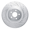 631-54274R Drilled/Slotted Brake Rotor [Silver], Fits Select Ford/Lincoln/Mercury/Mazda, Position: Front Right - image 1