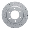 631-54275R Drilled/Slotted Brake Rotor [Silver], Fits Select Ford/Lincoln/Mercury/Mazda, Position: Front Right - image 1