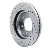 631-54275R Drilled/Slotted Brake Rotor [Silver], Fits Select Ford/Lincoln/Mercury/Mazda, Position: Front Right - image 4