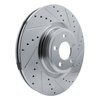 631-54277R Drilled/Slotted Brake Rotor [Silver], Fits Select Ford/Lincoln/Mercury/Mazda, Position: Front Right - image 2