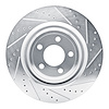 631-54278R Drilled/Slotted Brake Rotor [Silver], Fits Select Ford/Lincoln/Mercury/Mazda, Position: Rear Right - image 1