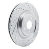 631-54278R Drilled/Slotted Brake Rotor [Silver], Fits Select Ford/Lincoln/Mercury/Mazda, Position: Rear Right - image 2