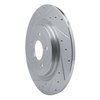 631-54280L Drilled/Slotted Brake Rotor [Silver], Fits Select Ford/Lincoln/Mercury/Mazda, Position: Rear Left - image 2