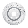 631-54281L Drilled/Slotted Brake Rotor [Silver], Fits Select Ford/Lincoln/Mercury/Mazda, Position: Front Left - image 1