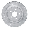 631-54282R Drilled/Slotted Brake Rotor [Silver], Fits Select Ford/Lincoln/Mercury/Mazda, Position: Rear Right - image 1