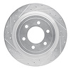 631-54288L Drilled/Slotted Brake Rotor [Silver], Fits Select Ford/Lincoln/Mercury/Mazda, Position: Rear Left - image 1