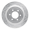 631-54288R Drilled/Slotted Brake Rotor [Silver], Fits Select Ford/Lincoln/Mercury/Mazda, Position: Rear Right - image 1