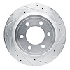631-54289R Drilled/Slotted Brake Rotor [Silver], Fits Select Ford/Lincoln/Mercury/Mazda, Position: Rear Right - image 1