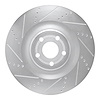 631-54295L Drilled/Slotted Brake Rotor [Silver], Fits Select Ford/Lincoln/Mercury/Mazda, Position: Front Left - image 1