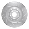 631-54295R Drilled/Slotted Brake Rotor [Silver], Fits Select Ford/Lincoln/Mercury/Mazda, Position: Front Right - image 1