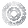 631-54297L Drilled/Slotted Brake Rotor [Silver], Fits Select Ford/Lincoln/Mercury/Mazda, Position: Rear Left - image 1
