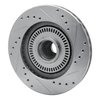 631-55000L Drilled/Slotted Brake Rotor [Silver], 1987-1992 Ford/Lincoln/Mercury/Mazda, Position: Front Left - image 4