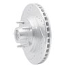 631-55001L Drilled/Slotted Brake Rotor [Silver], 1984-1987 Ford/Lincoln/Mercury/Mazda, Position: Front Left - image 2