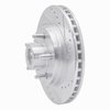 631-55001R Drilled/Slotted Brake Rotor [Silver], 1984-1987 Ford/Lincoln/Mercury/Mazda, Position: Front Right - image 2