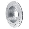 631-55003R Drilled/Slotted Brake Rotor [Silver], 2003-2011 Ford/Lincoln/Mercury/Mazda, Position: Rear Right - image 4