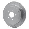 631-55004L Drilled/Slotted Brake Rotor [Silver], 2003-2011 Ford/Lincoln/Mercury/Mazda, Position: Rear Left - image 2