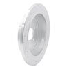 631-55004L Drilled/Slotted Brake Rotor [Silver], 2003-2011 Ford/Lincoln/Mercury/Mazda, Position: Rear Left - image 4