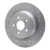631-55005R Drilled/Slotted Brake Rotor [Silver], Fits Select Ford/Lincoln/Mercury/Mazda, Position: Rear Right - image 2