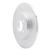 631-55008R Drilled/Slotted Brake Rotor [Silver], 2003-2005 Ford/Lincoln/Mercury/Mazda, Position: Rear Right - image 2