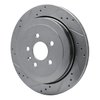 631-55009L Drilled/Slotted Brake Rotor [Silver], 2013-2016 Ford/Lincoln/Mercury/Mazda, Position: Rear Left - image 4