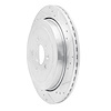 631-55009R Drilled/Slotted Brake Rotor [Silver], 2013-2016 Ford/Lincoln/Mercury/Mazda, Position: Rear Right - image 1