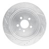 631-55009R Drilled/Slotted Brake Rotor [Silver], 2013-2016 Ford/Lincoln/Mercury/Mazda, Position: Rear Right - image 3
