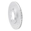 631-56000L Drilled/Slotted Brake Rotor [Silver], 1986-1994 Ford/Lincoln/Mercury/Mazda, Position: Front Left - image 2