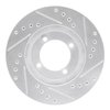 631-56000L Drilled/Slotted Brake Rotor [Silver], 1986-1994 Ford/Lincoln/Mercury/Mazda, Position: Front Left - image 4